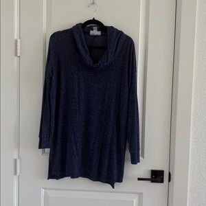 Motherhood Maternity Indigo Cowl Neck Sweater Top